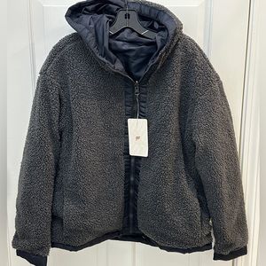 Fabletics Cher Polar Fleece Reversible Jacket.  Size Medium. NWT